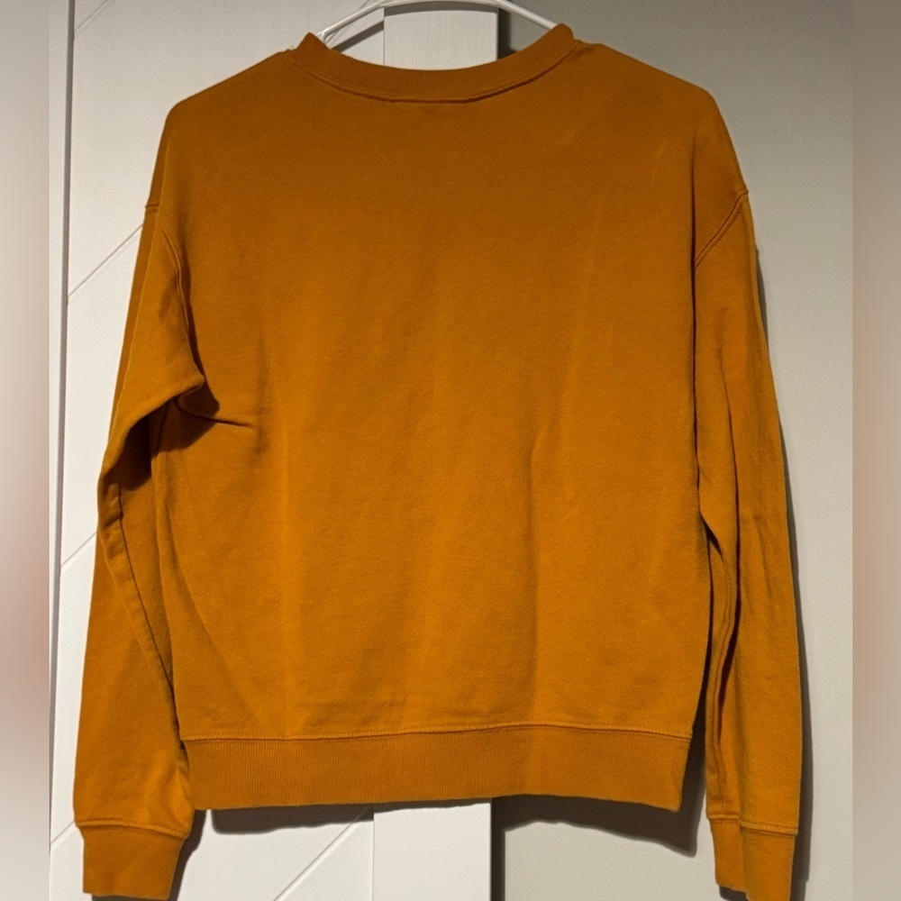 Disney Mickey Mouse Burnt Orange Sweatshirt Divided H&M Small - Picture 4 of 5